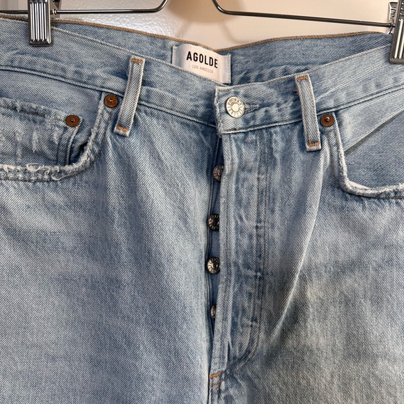 Agolde High Rise Riley Cropped Jeans - Picture 2 of 10